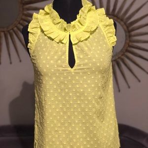 J. Crew Sleeveless Ruffle Top